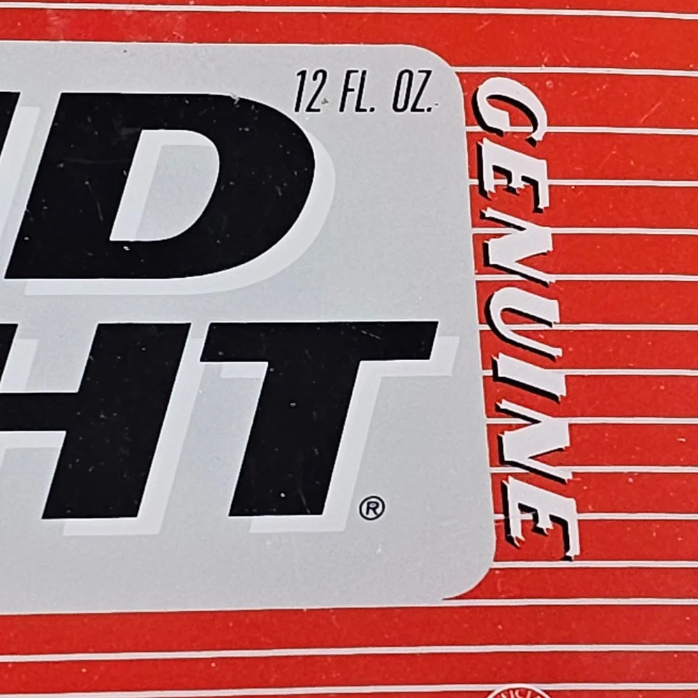 Bud Light Beer‎ Genuine Glass Tray Advertising Collectible Round 13 inch